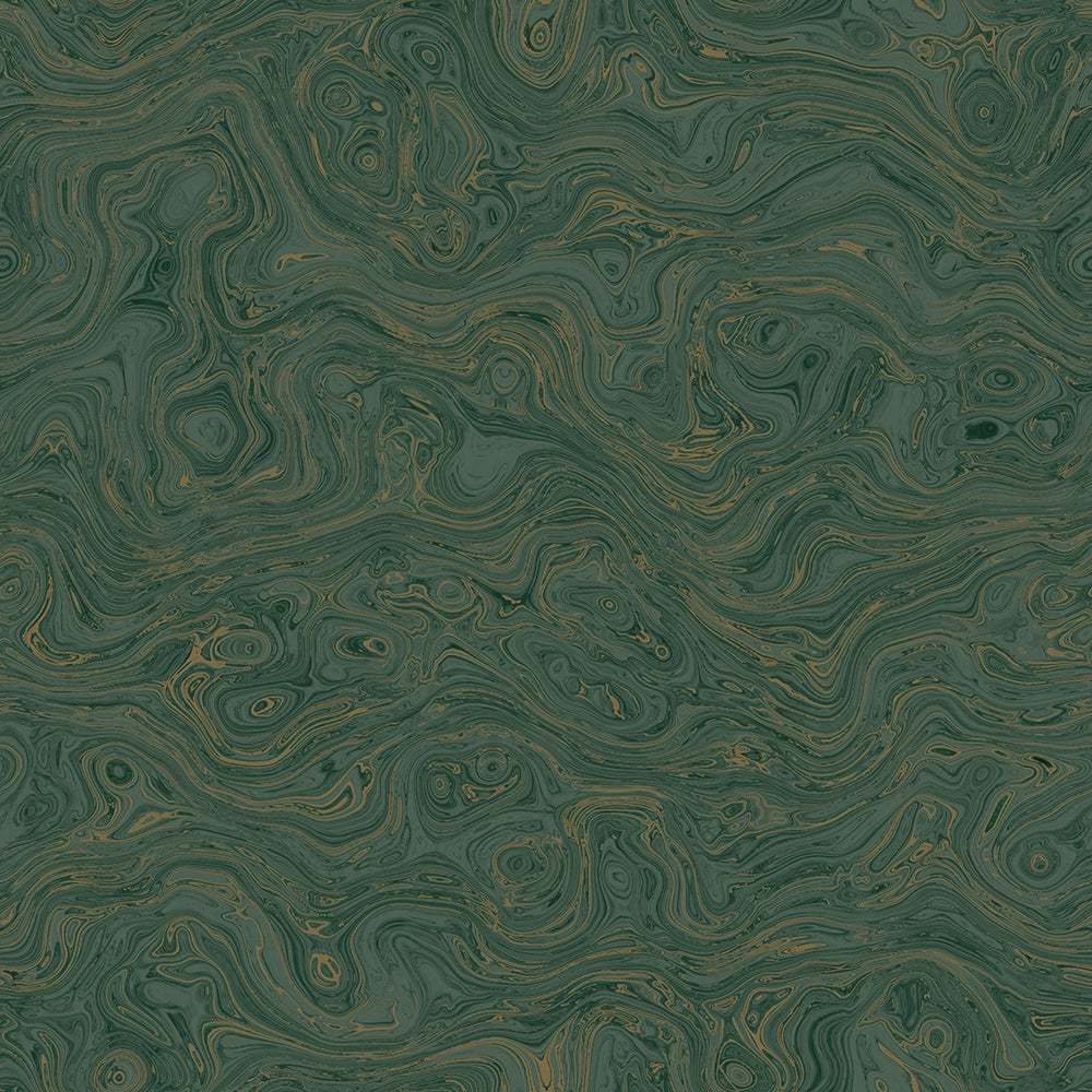 Rockpool Marble Wallpaper - Rustic Green - Lucie Annabel
