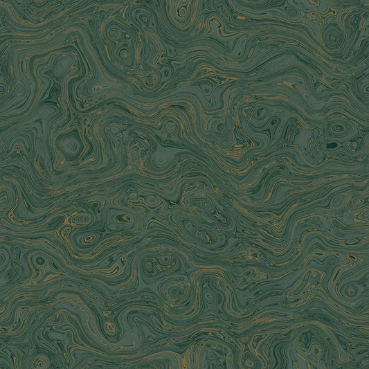 Rockpool Marble Wallpaper - Rustic Green - Lucie Annabel