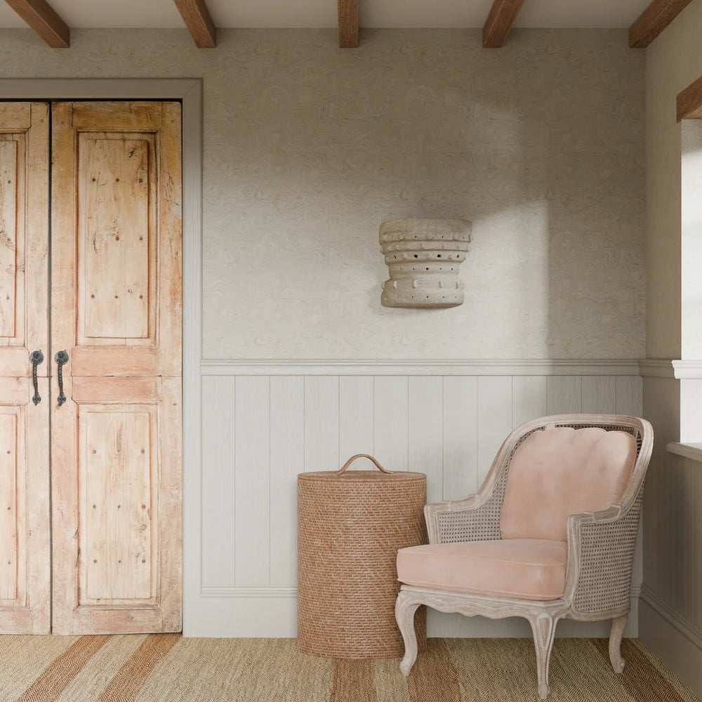 Rockpool Marble Wallpaper - Sand - Lucie Annabel
