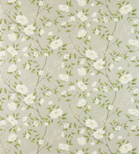 Romeys Garden Wallpaper - Silver - ZWOO311333 - Zoffany