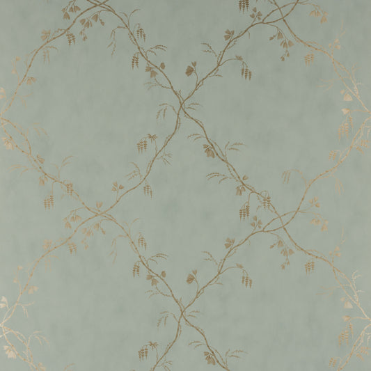 Roussillon Wallpaper - Old Blue - Colefax & Fowler