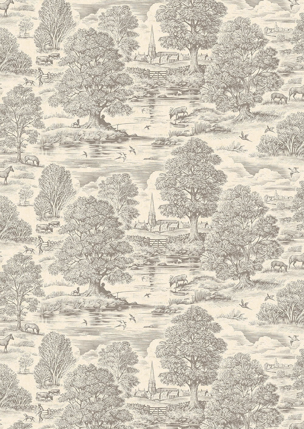 Royal Oak Wallpaper - Antler