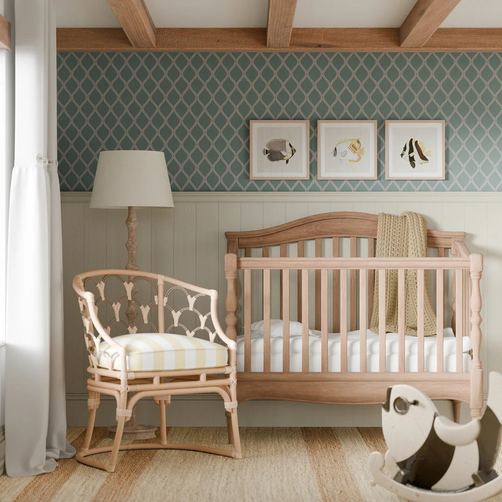 Royal Dockyard Wallpaper - Teal - Lucie Annabel