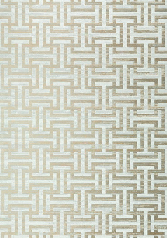 Rymann Wallpaper - Aqua - AT6149 - Anna French