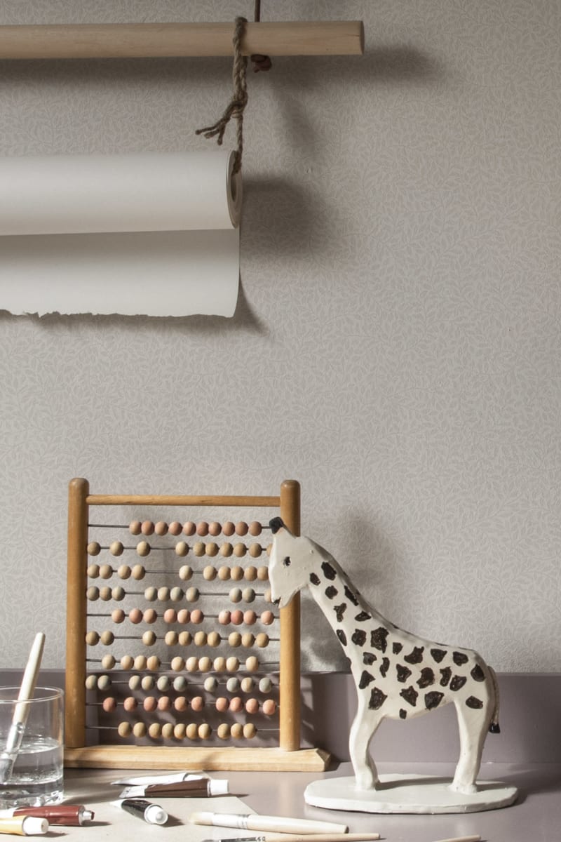 Bladverk Wallpaper - Cream - Sandberg