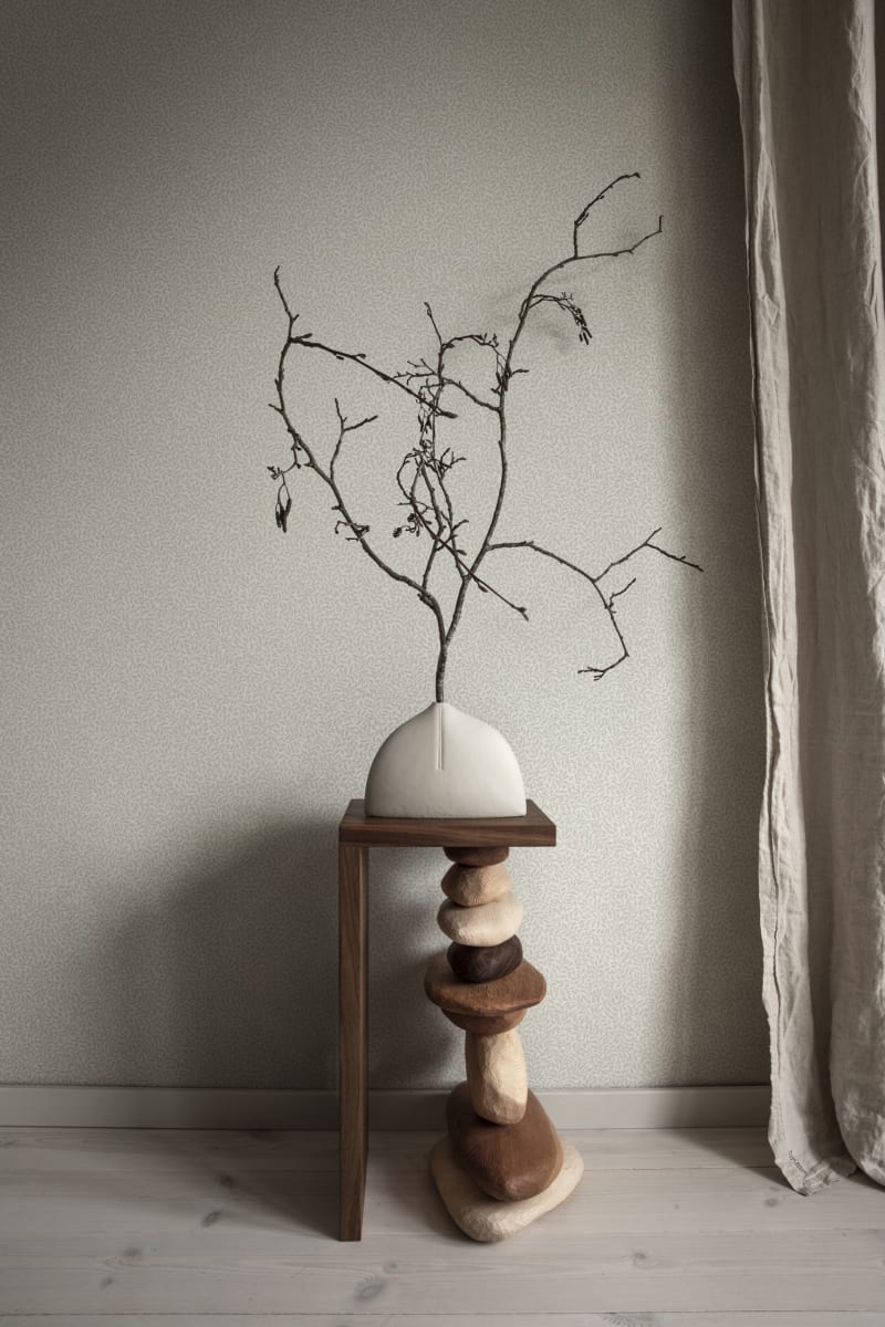 Bladverk Wallpaper - White - Sandberg