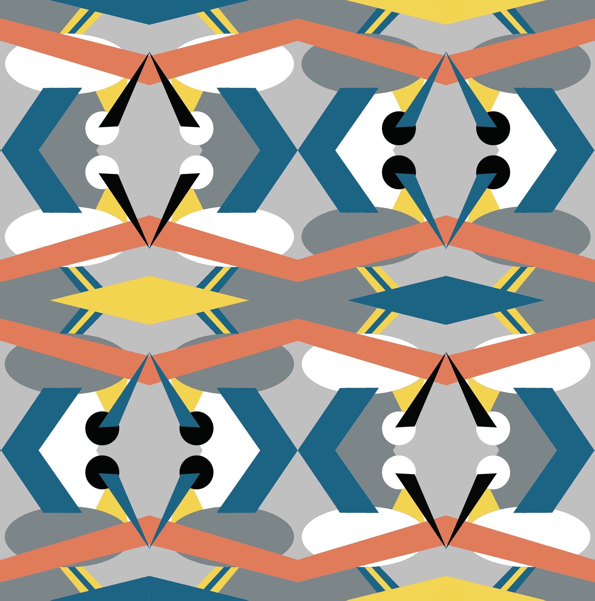 St Johns Fabric - Teal - Petronella Hall