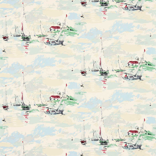 Sail Away Wallpaper - Sea Green - DVIN214588 - Sanderson