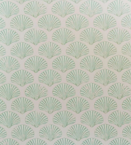 Scallop Shell Wallpaper - Plaster / Green - BG2100102 - Barneby Gates