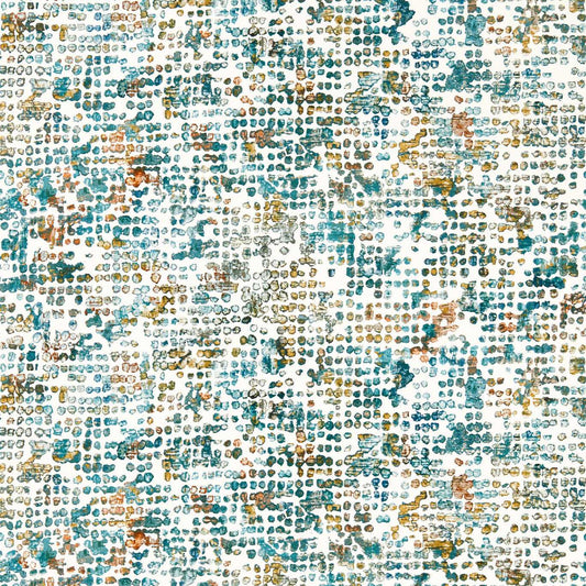 Scintilla Wallpaper - Teal/Spice - Clarke & Clarke