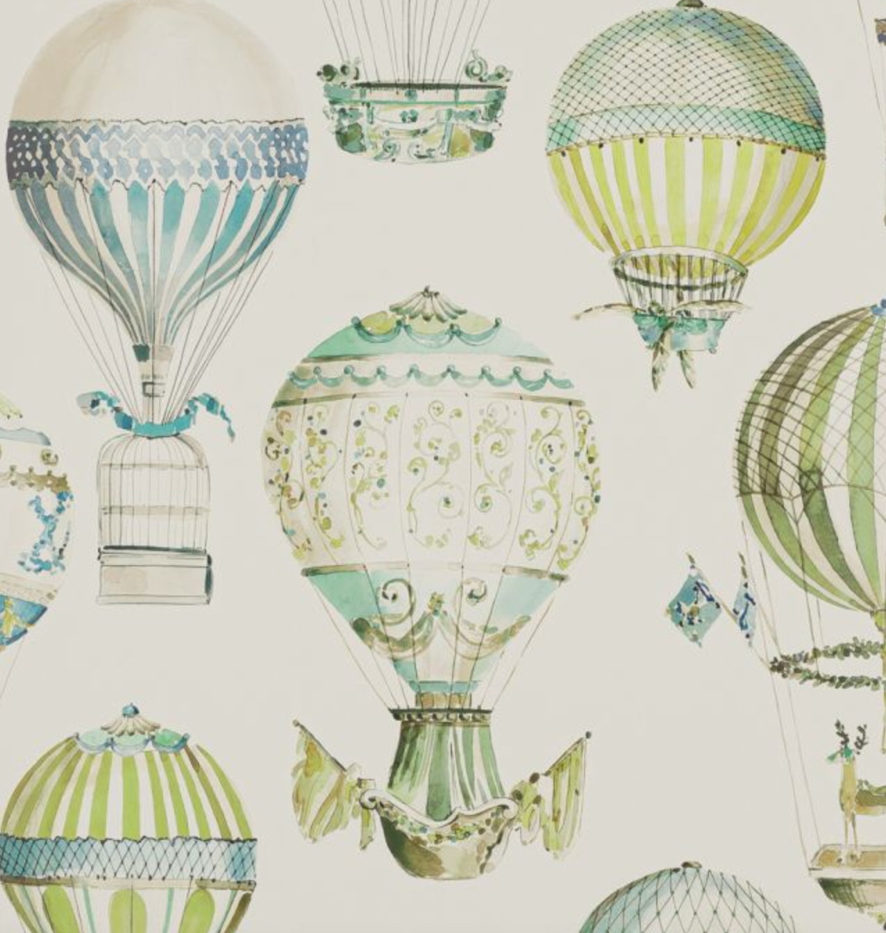 L'Envol Wallpaper - Green
