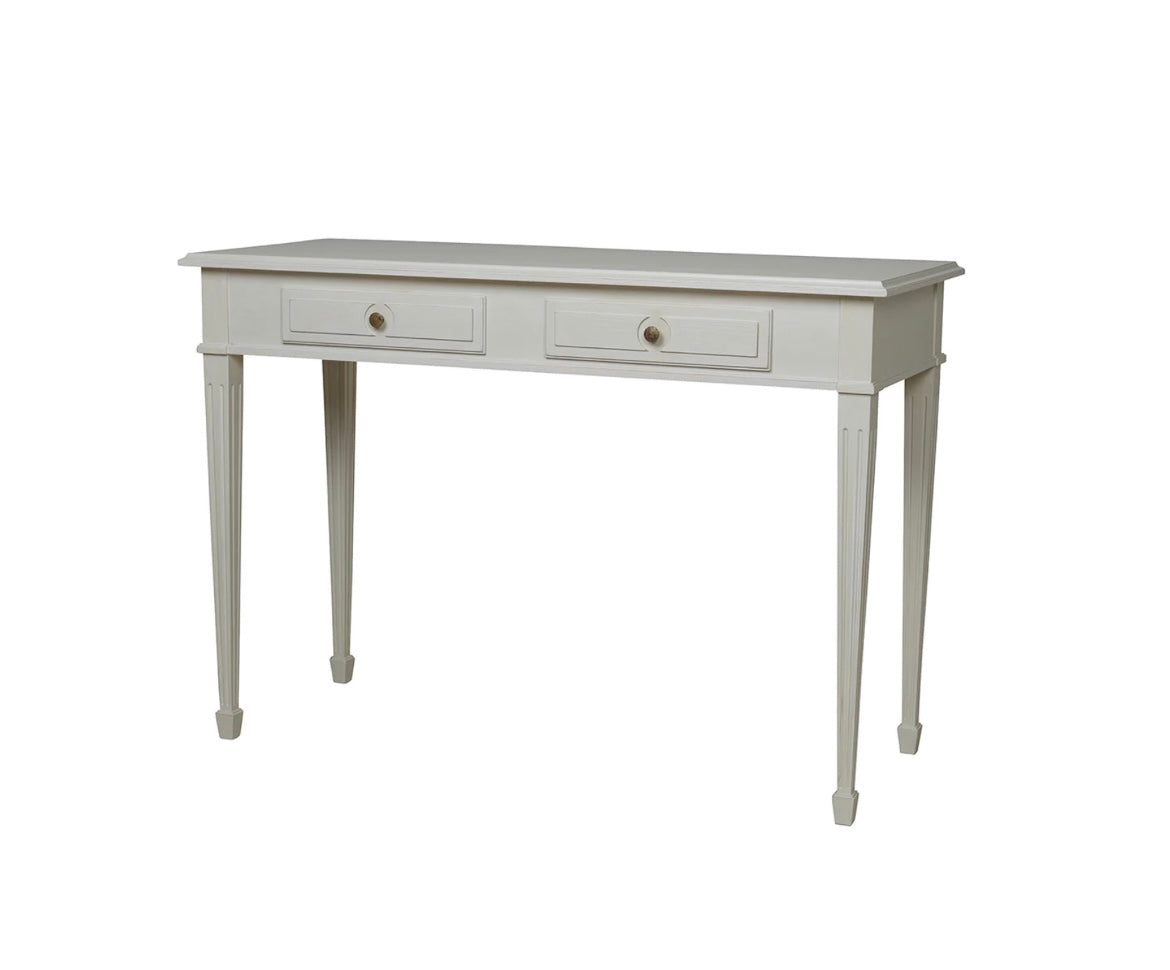 Gustavian Two Drawer Desk/Hall Table, Depth 45cm