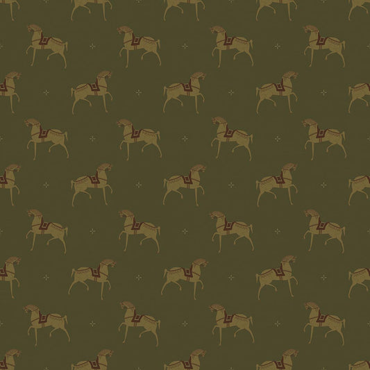 Seabiscuit Wallpaper - Gentleman Green - Lucie Annabel