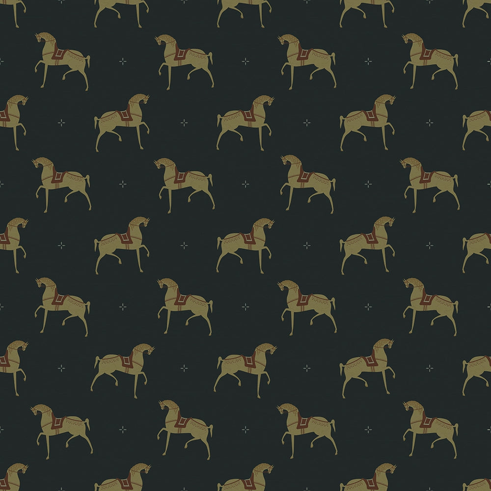 Seabiscuit Wallpaper - Oxford Blue - Lucie Annabel