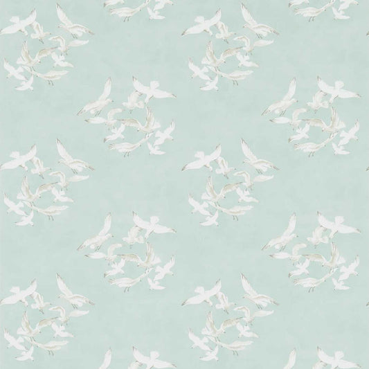 Seagulls Wallpaper - Eau De Nil - DVIN214586 - Sanderson