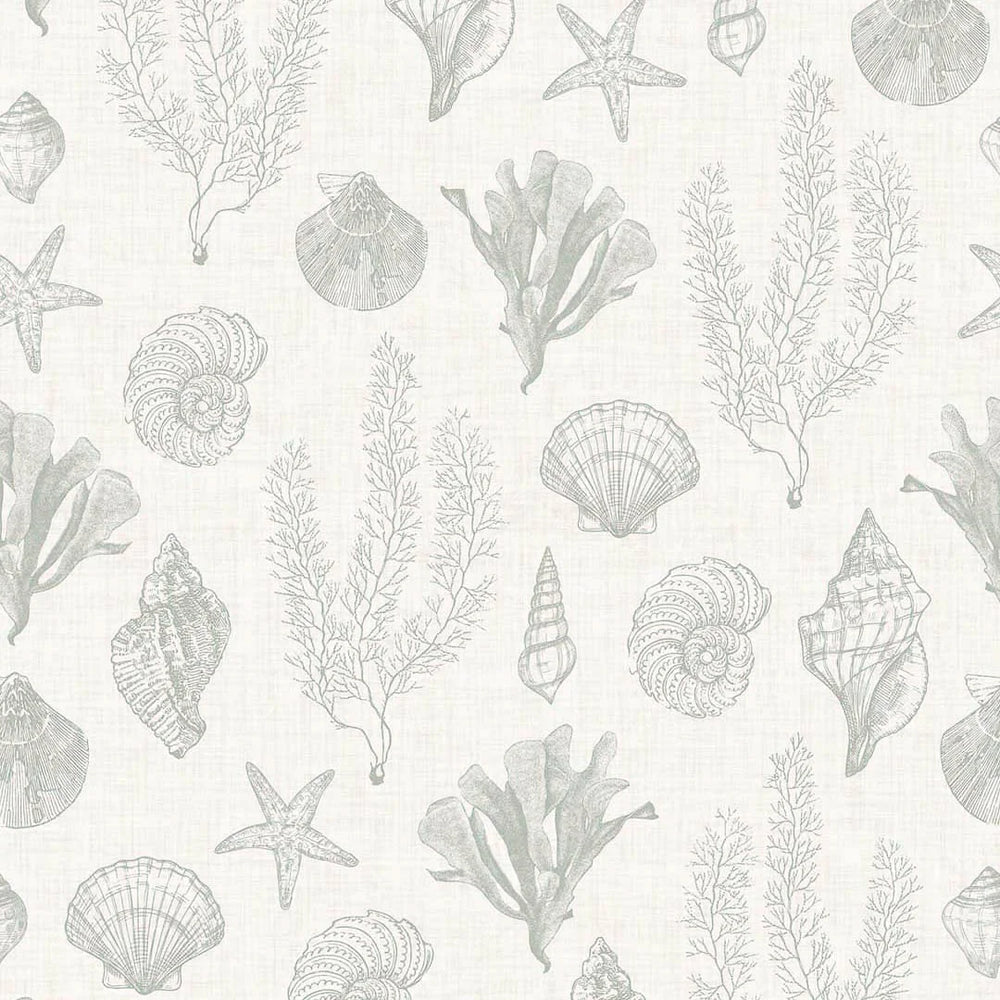 Seaside Stroll Wallpaper - Rustic Green - Lucie Annabel