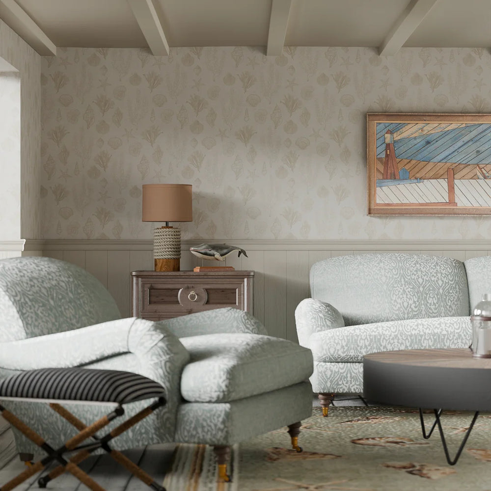 Seaside Stroll Wallpaper - Sand - Lucie Annabel