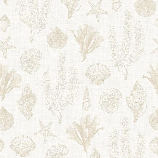 Seaside Stroll Wallpaper - Sand - Lucie Annabel