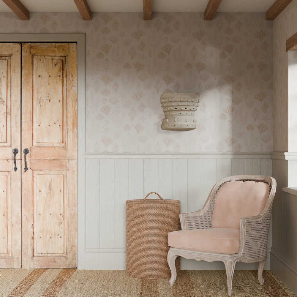 Seaside Stroll Wallpaper - Soft Spice - Lucie Annabel