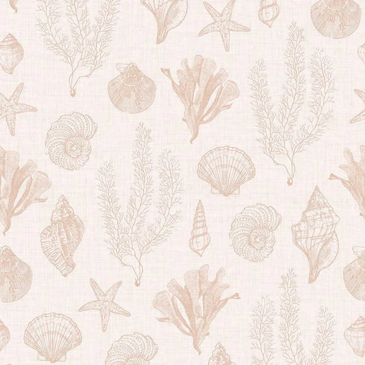 Seaside Stroll Wallpaper - Soft Spice - Lucie Annabel