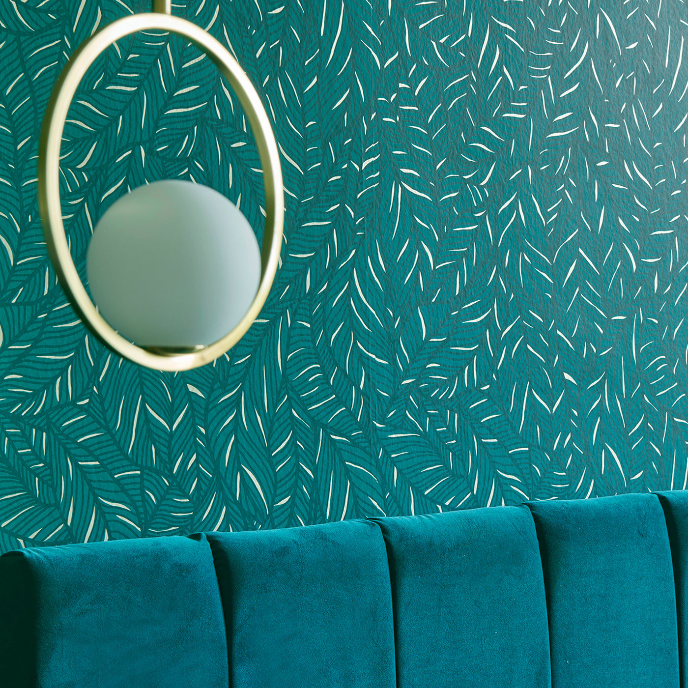 Selva Wallpaper - Emerald - Clarke & Clarke