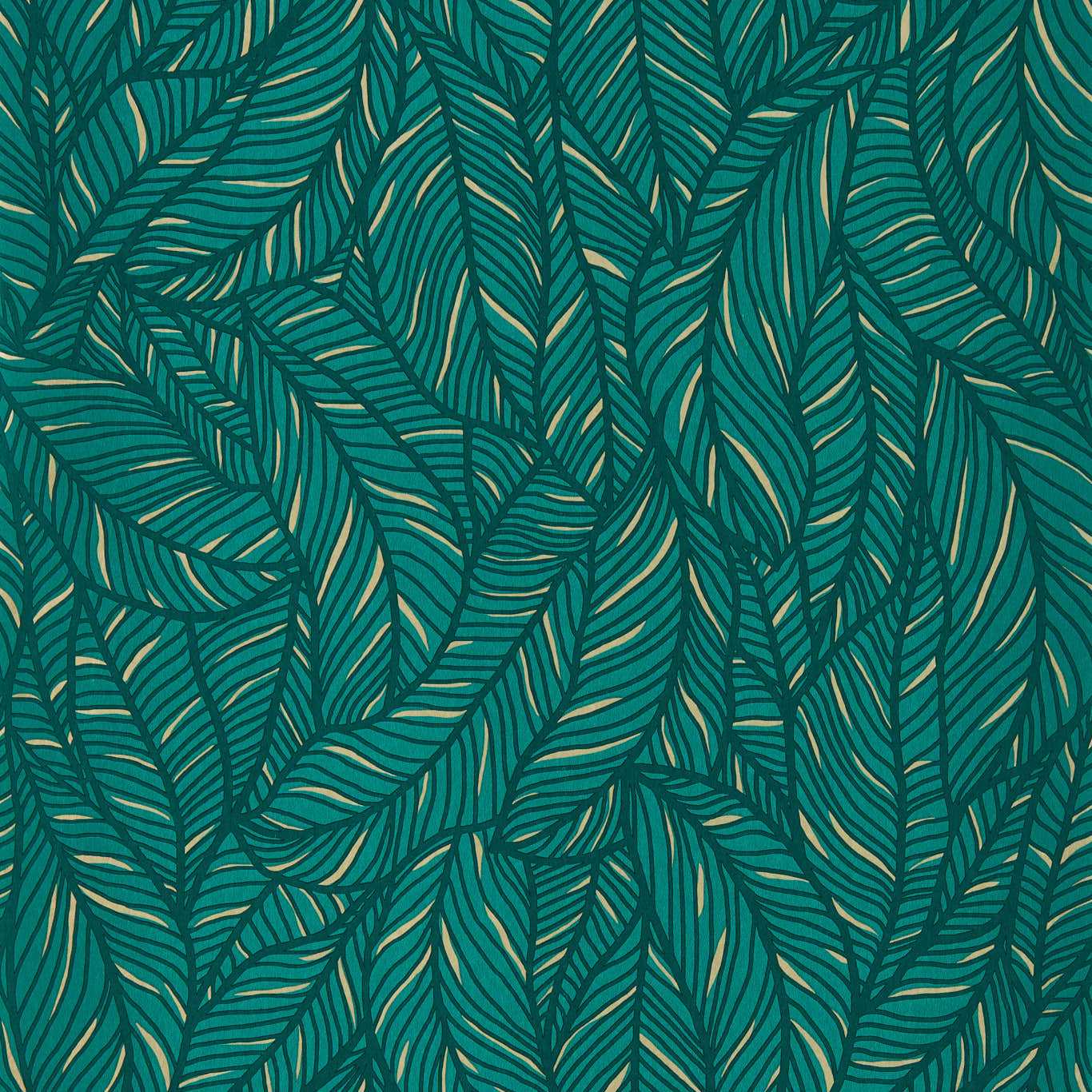 Selva Wallpaper - Emerald - Clarke & Clarke