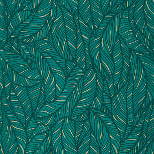 Selva Wallpaper - Emerald - Clarke & Clarke