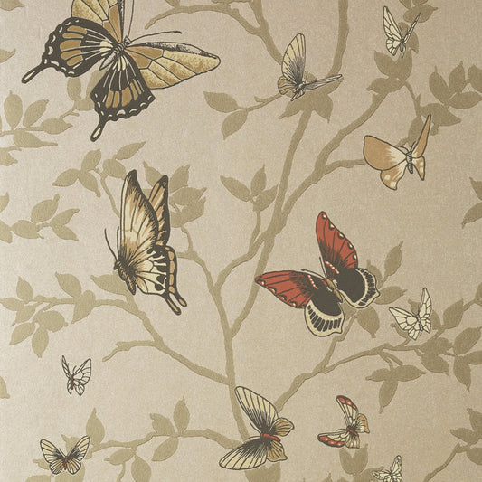 Seraphina Wallpaper - Metallic Champagne - AT6024 - Anna French