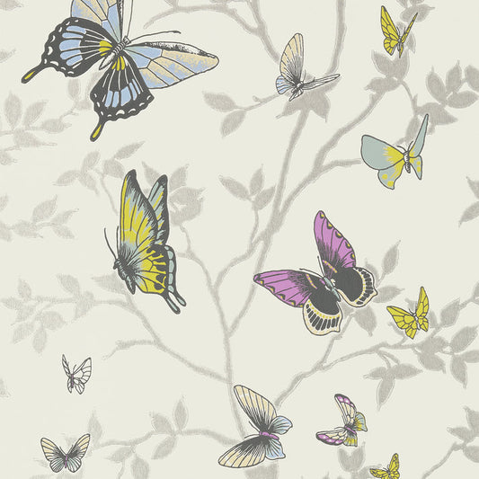 Seraphina Wallpaper - Metallic Silver - AT6025 - Anna French