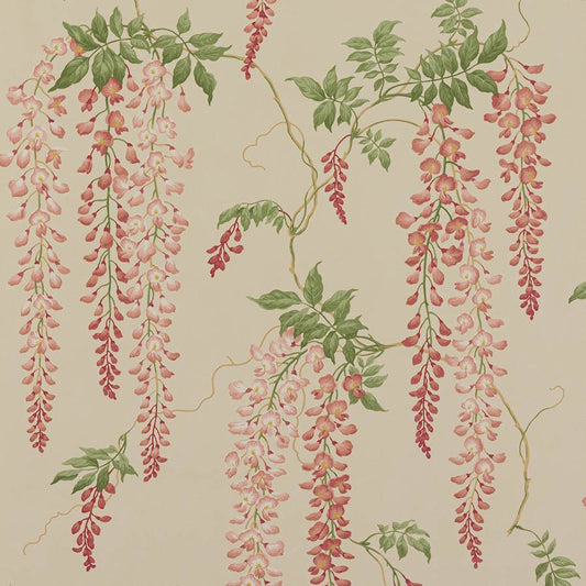 Seraphina Wallpaper - Old Pink/Leaf - Colefax & Fowler