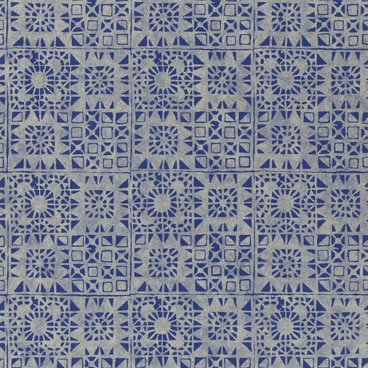 Serego Wallpaper - Cobalt - P605/09 - Designers Guild