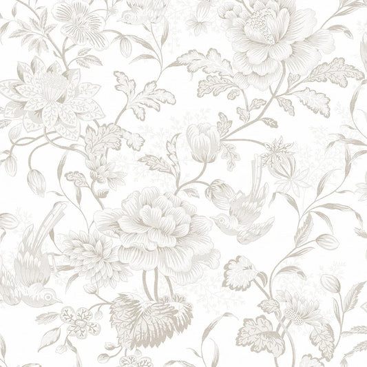Serenity Wallpaper - Soft Truffle & Vintage Cream - Lucie Annabel