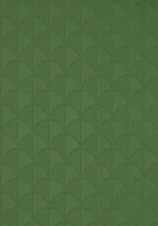 Seton Scallop Wallpaper - Emerald Green - AT9688 - Anna French