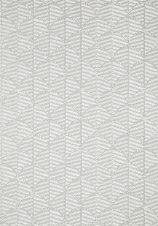 Seton Scallop Wallpaper - Grey - AT9686 - Anna French