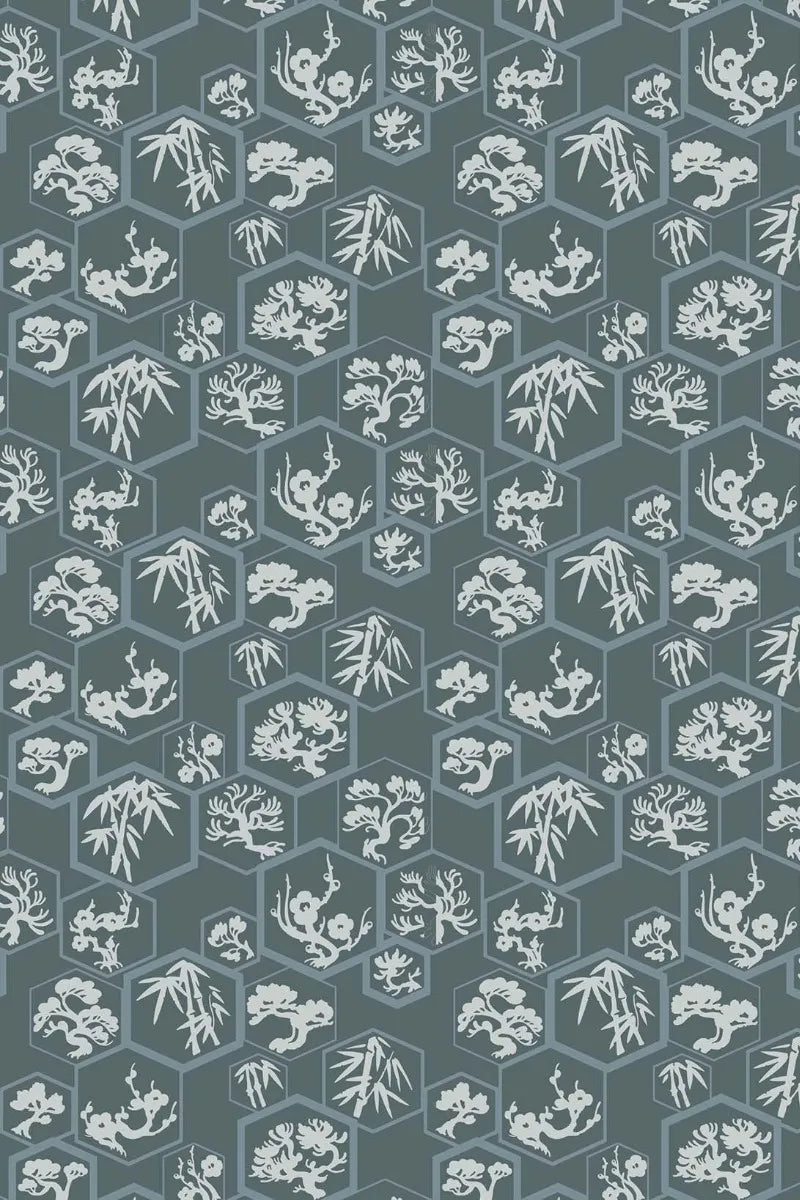 Shouchikubai Wallpaper - Inchyra Blue - 4508