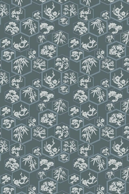 Shouchikubai Wallpaper - Inchyra Blue - 4508 - Farrow & Ball
