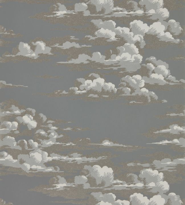 Silvi Clouds Wallpaper - Taupe Grey - DYSI216603 - Sanderson