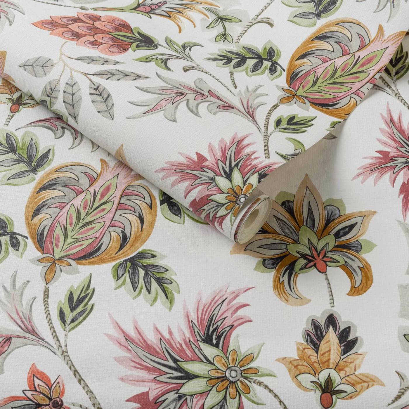 Sizergh Wallpaper - Blush/Sage - Clarke & Clarke