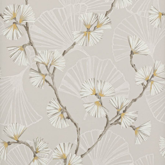 Snow Flower Wallpaper - Natural - J183W-01 - Jane Churchill