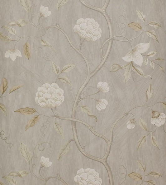 Snow Tree Wallpaper - Silver - Colefax & Fowler