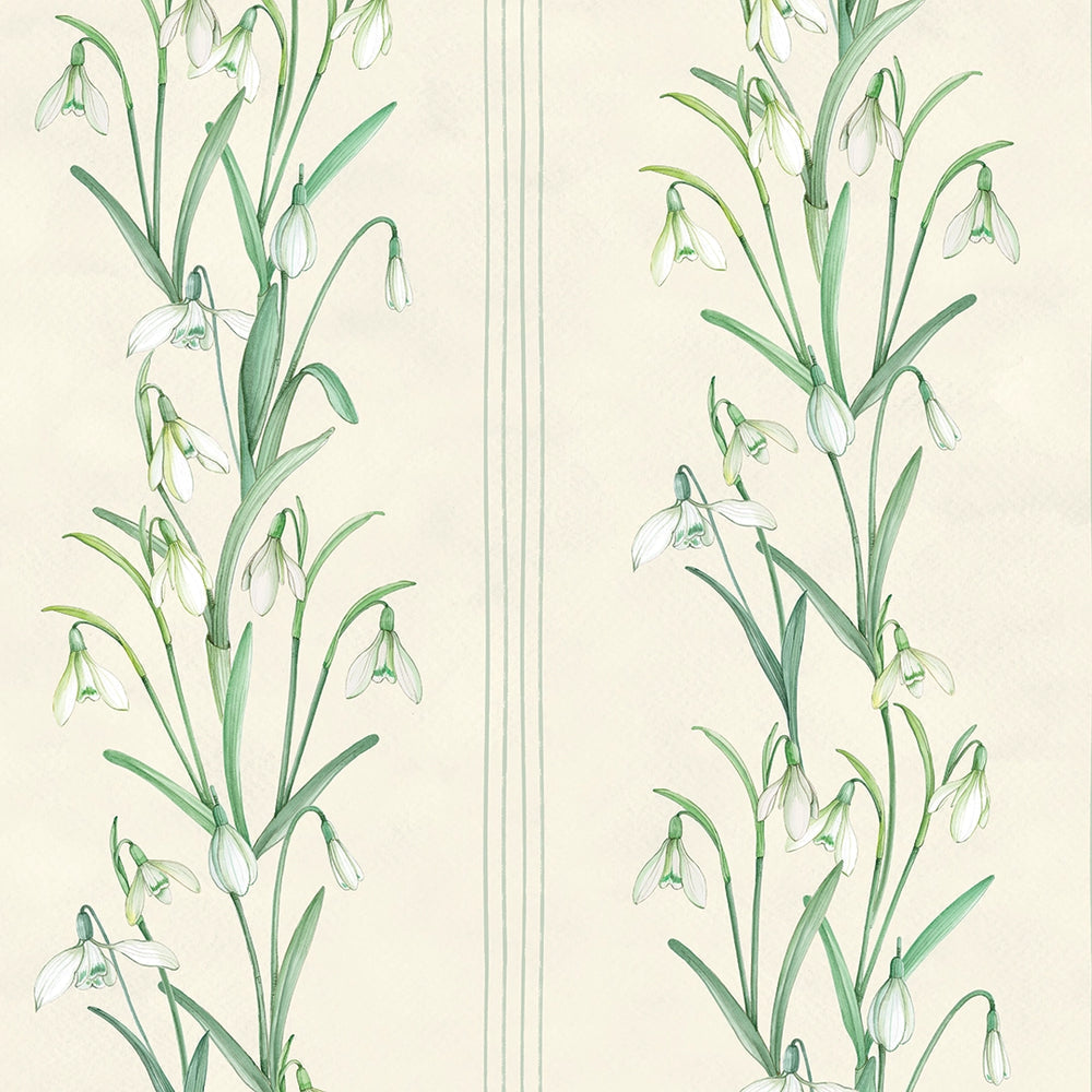 Snowdrop Wallpaper - Cream - Lucie Annabel