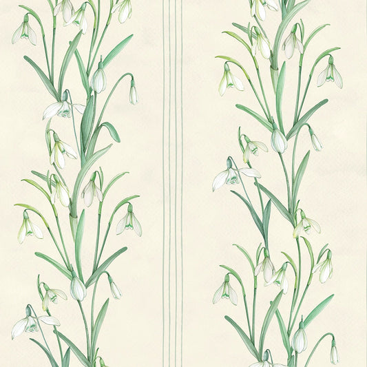 Snowdrop Wallpaper - Cream - Lucie Annabel