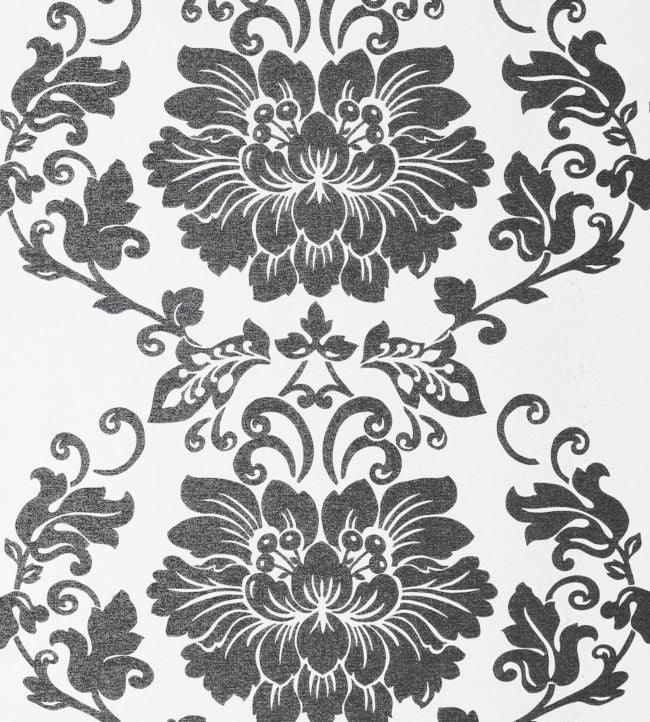 St Germain Wallpaper - Black on White - AT1459 - Anna French