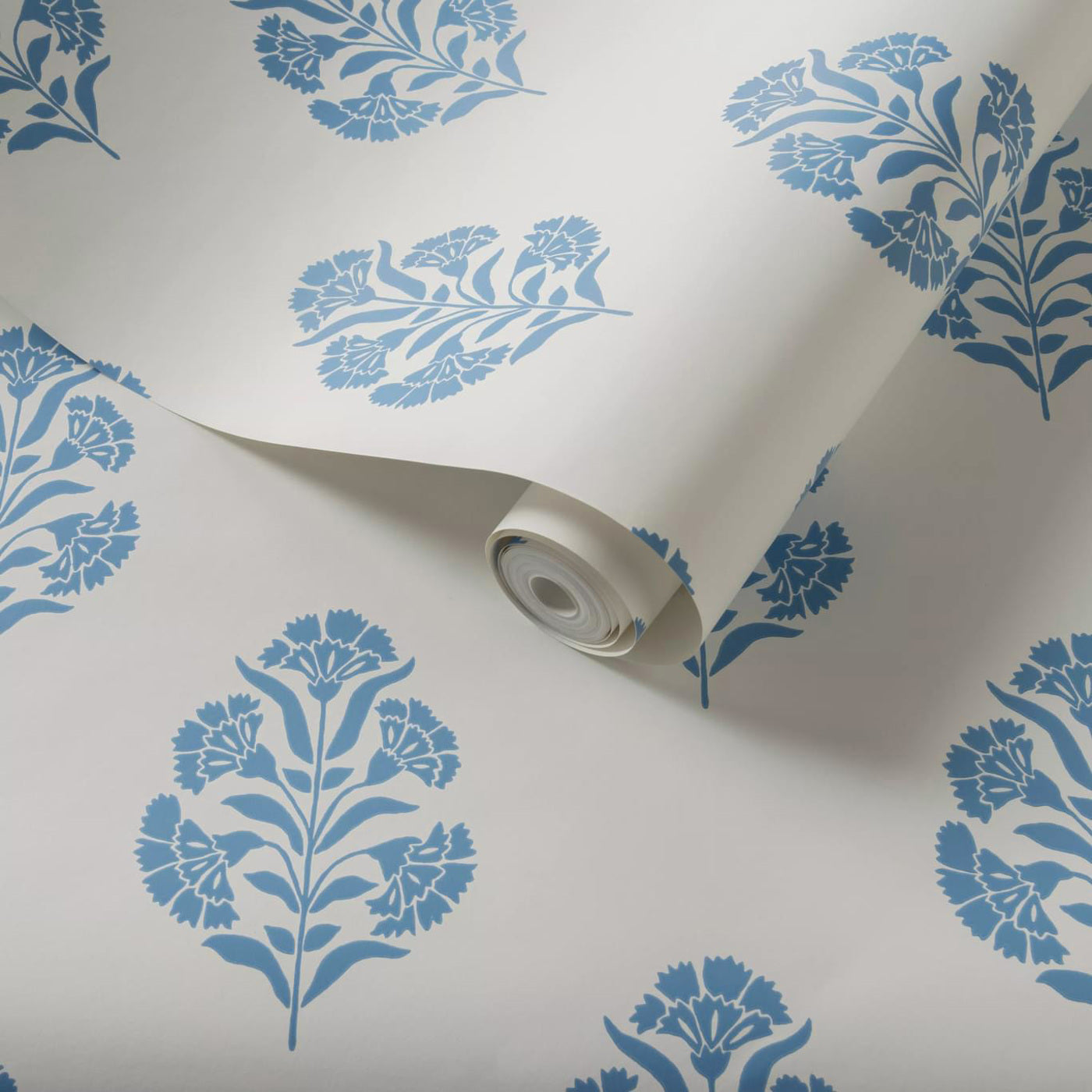 Standen Wallpaper - Denim - Clarke & Clarke