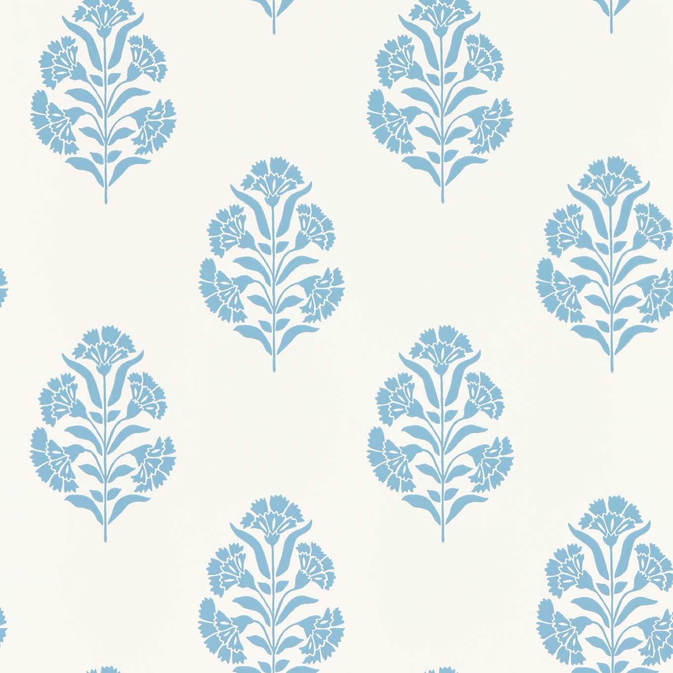 Standen Wallpaper - Denim - Clarke & Clarke