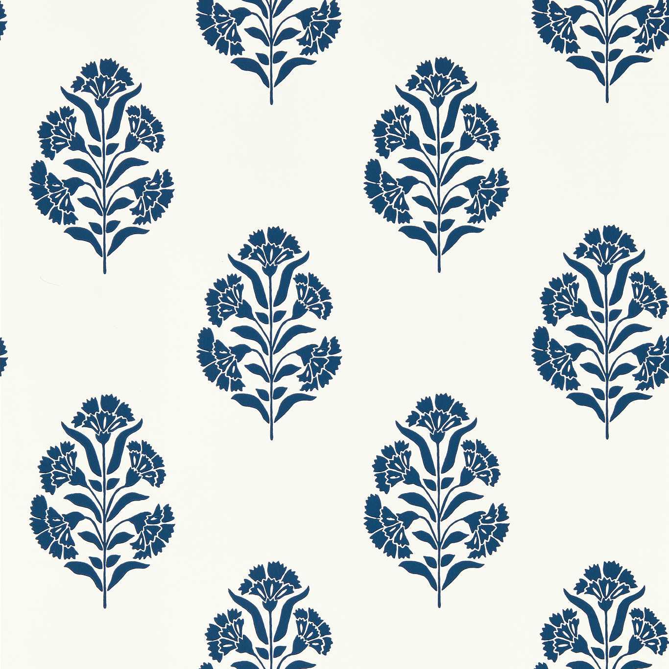 Standen Wallpaper - Midnight - Clarke & Clarke