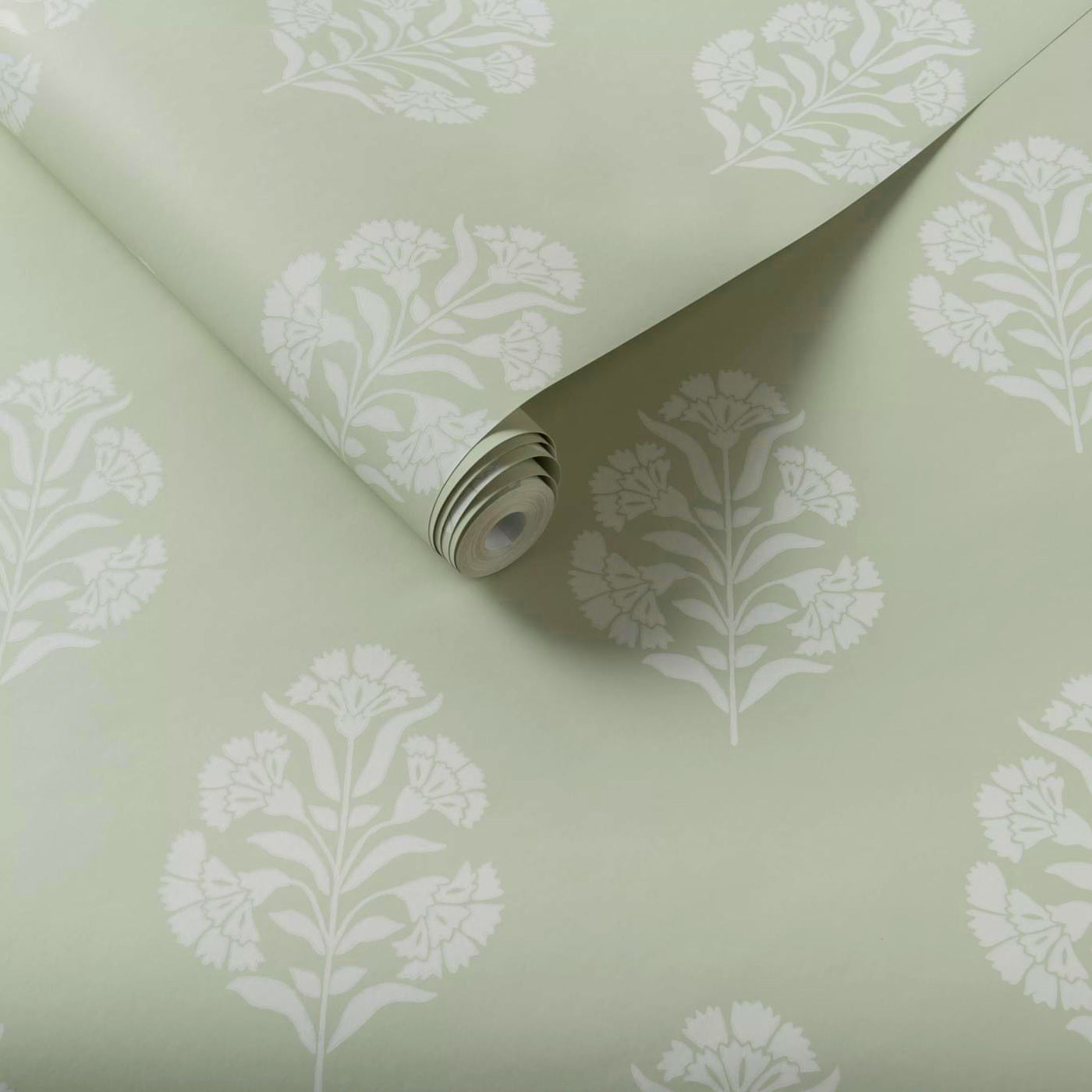 Standen Wallpaper - Sage - Clarke & Clarke