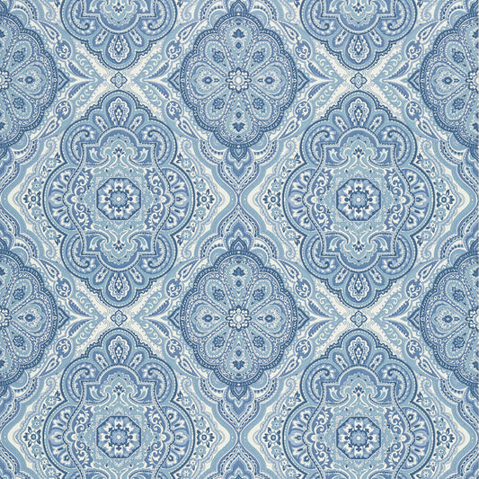 Sterling Wallpaper - Blue and White - AT6143 - Anna French