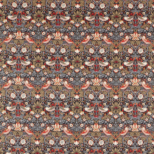 Strawberry Thief Fabric - Old Fashioned - 520016 - Morris & Co