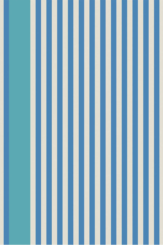 Stripe Wallpaper - Pea Flower Tea - 6101